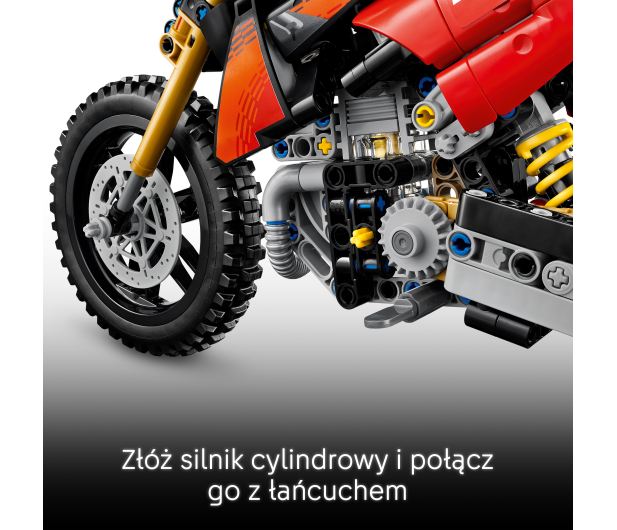 LEGO TECHNIC 42238 Motocykl Ducati Desmo450 MX Factory - 1547399 - zdjęcie 8